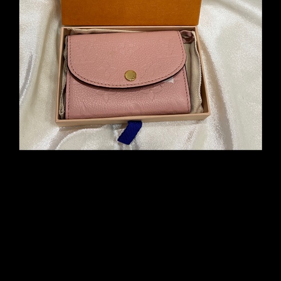 Louis Vuitton Rosalie Monogram Empriente Leather Coin Purse in Rose Poudre Pink - Picture 14 of 14